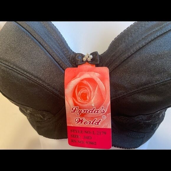 Lynda’s World underwire Floral sexy Fashion Bra34D - Picture 3 of 8